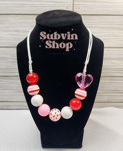 Load image into Gallery viewer, Valentine&#39;s Bubblegum Bead Necklaces
